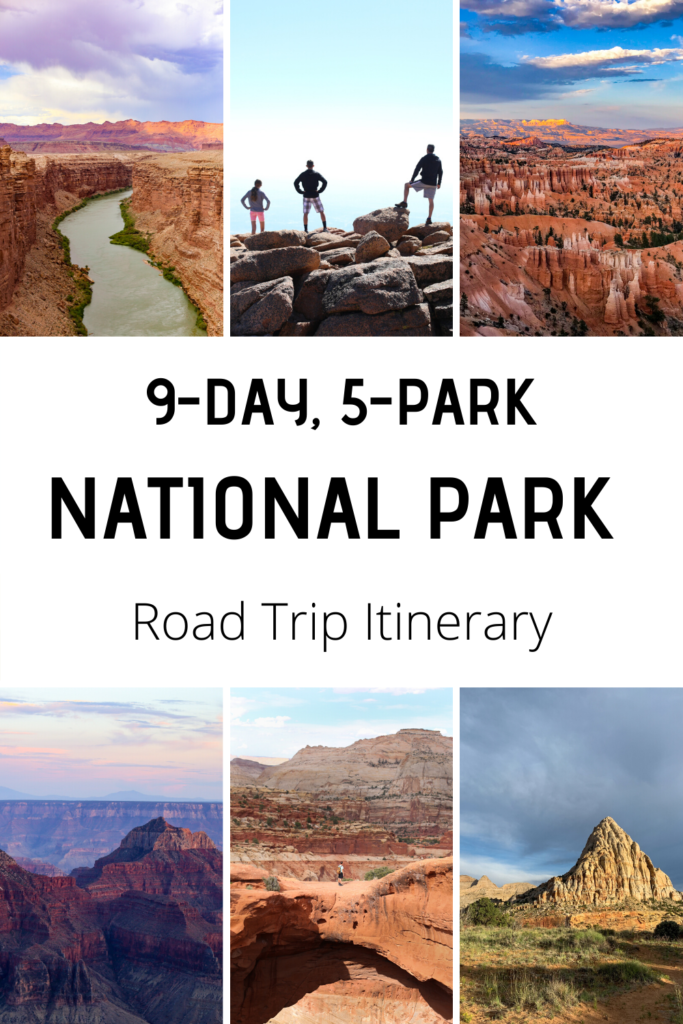 9 day sw national park road trip itinerary