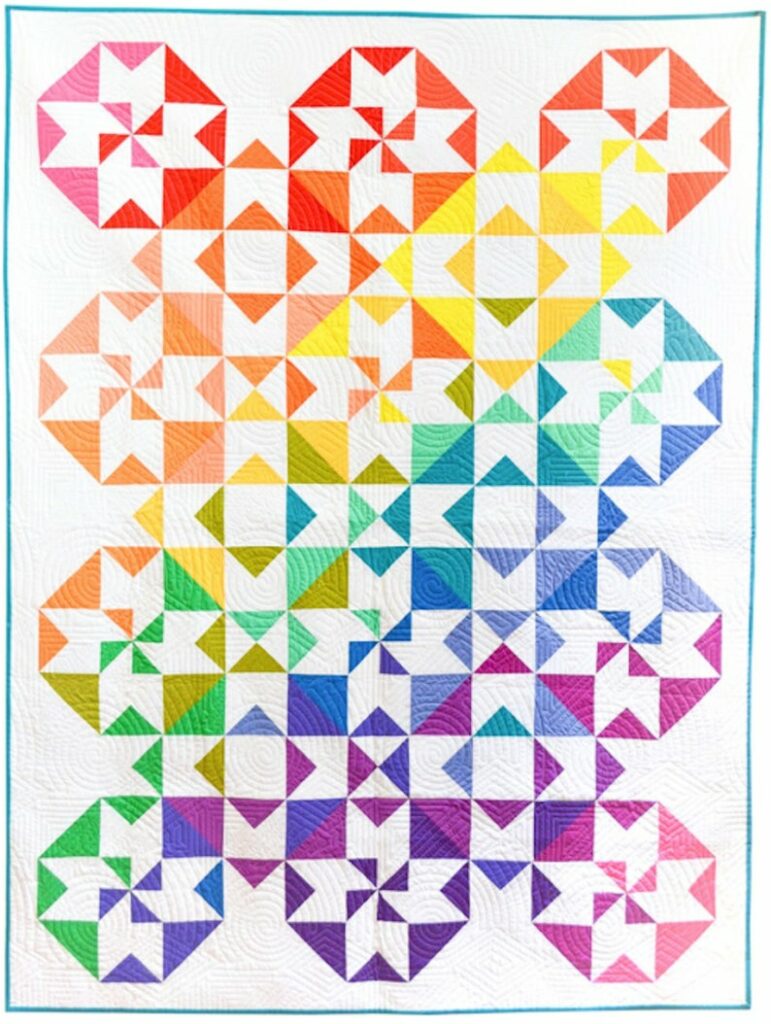 Color wheet quilt kit