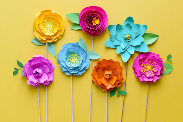 How to make Paper Flowers - Sugar Bee Crafts