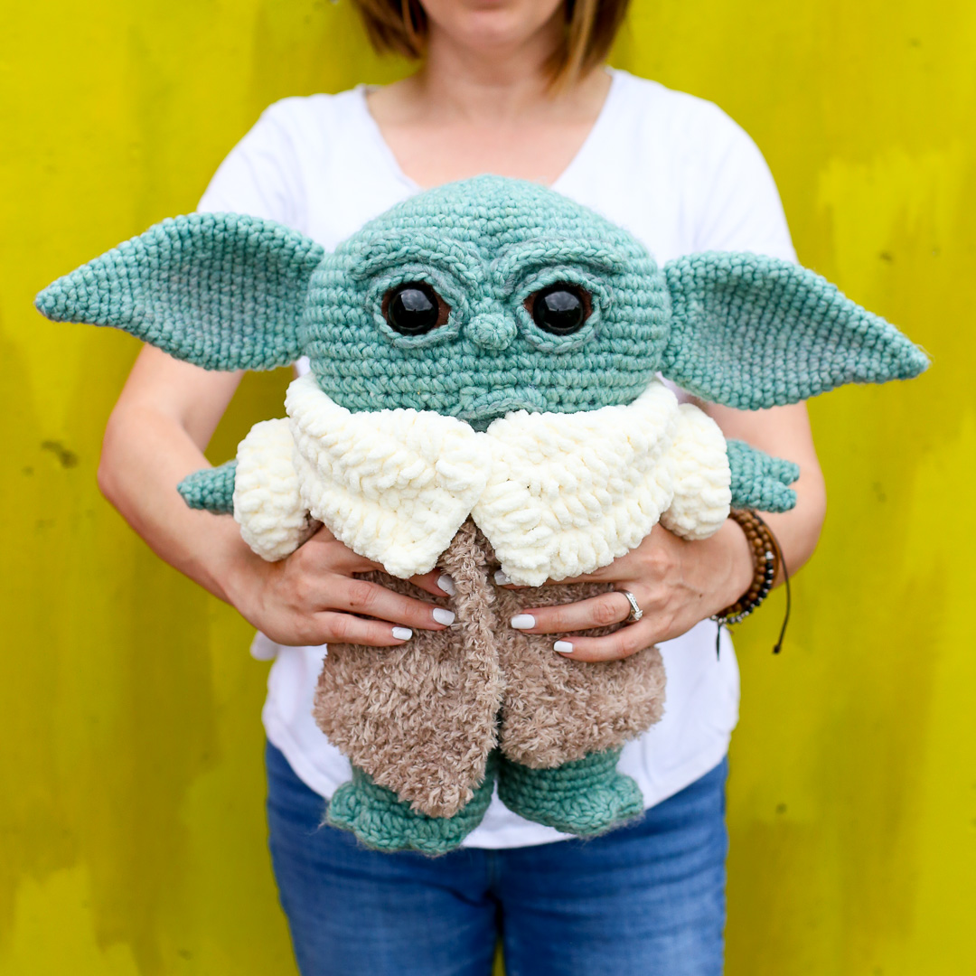 Baby Yoda Crochet Doll - Sugar Bee Crafts