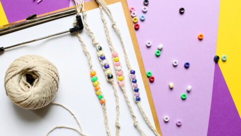 Hemp bead bracelet how to make 55