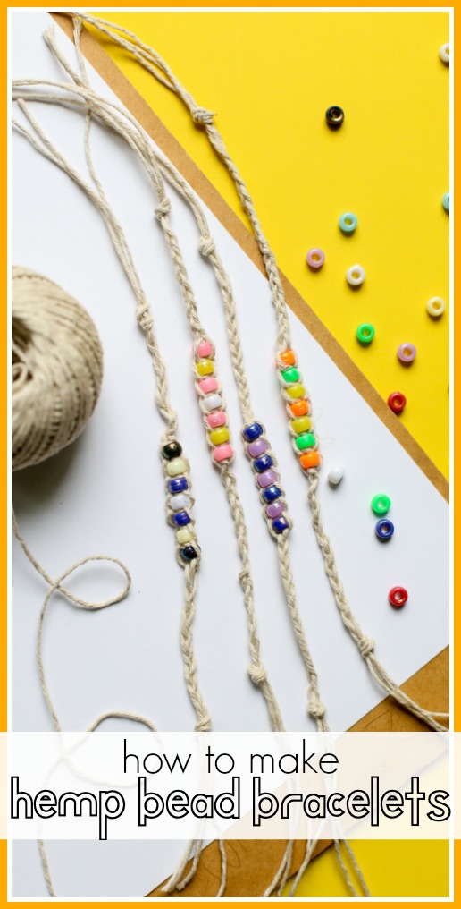 How to make hemp bead bracelets