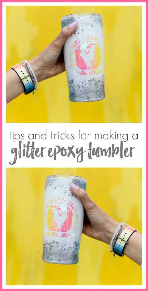 Tips for glitter epoxy tumbler cup