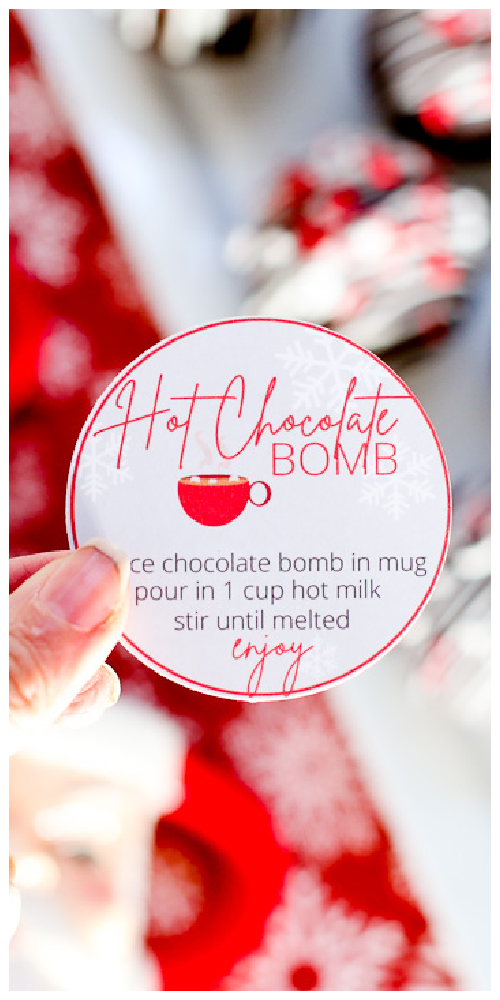 Hot chocolate bomb free printable 2